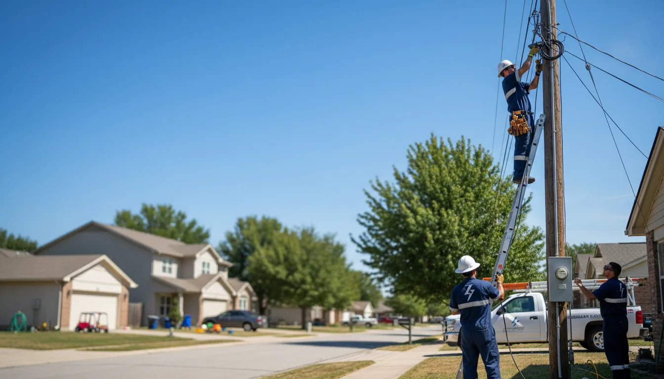 Residential electrician providing installation services in Galena, KS